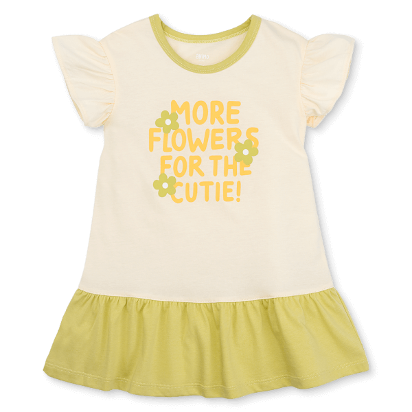 Đầm bé gái Animo Easy LU1125020 (1-4Y,Kem-bơ,TT02)