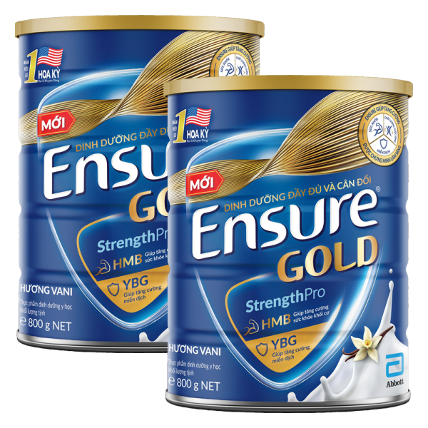 Combo 2 Thực phẩm dinh dưỡng y học Ensure Gold 800g (bao bì cũ 850g, giao bao bì ngẫu nhiên)