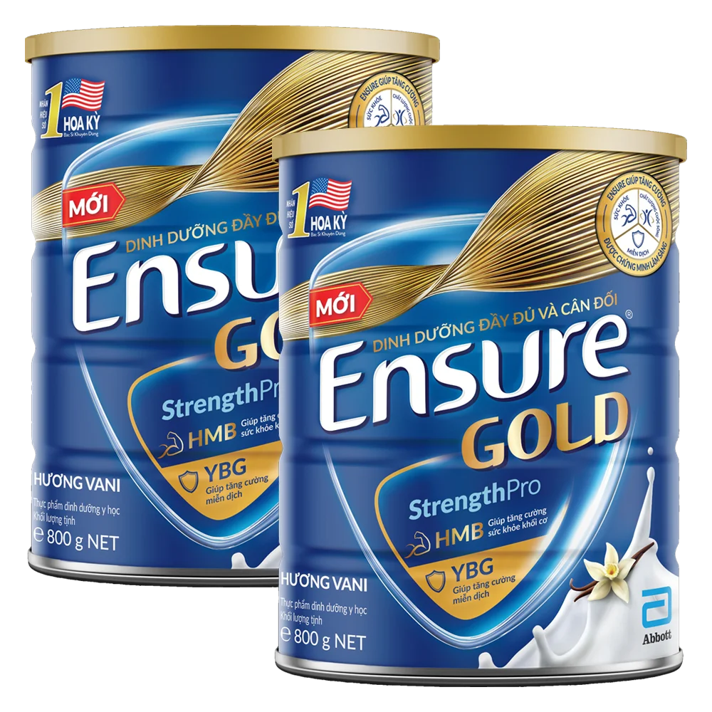 Combo 2 Thực phẩm dinh dưỡng y học Ensure Gold 800g (bao bì cũ 850g, giao bao bì ngẫu nhiên)