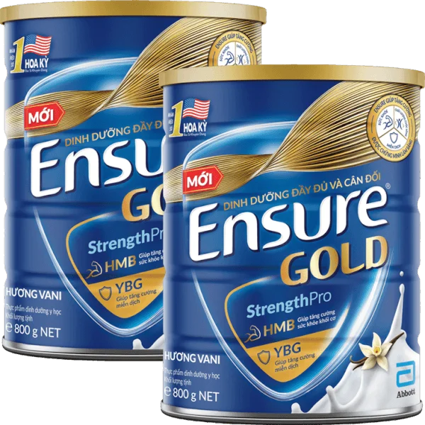 Combo 2 Thực phẩm dinh dưỡng y học Ensure Gold 800g (bao bì cũ 850g, giao bao bì ngẫu nhiên)