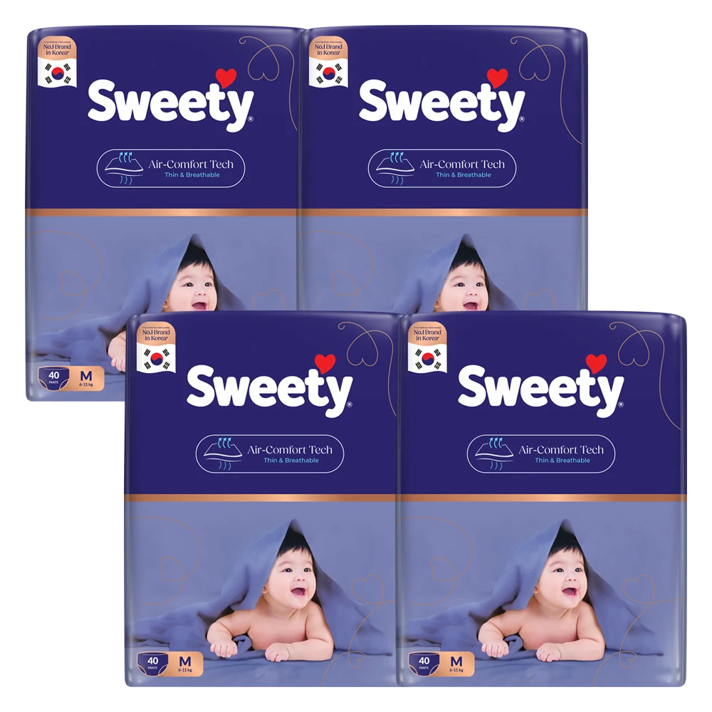 Combo 4 Tã quần Sweety cỡ M 40 miếng
