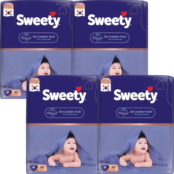 Combo 4 Tã quần Sweety cỡ M 40 miếng