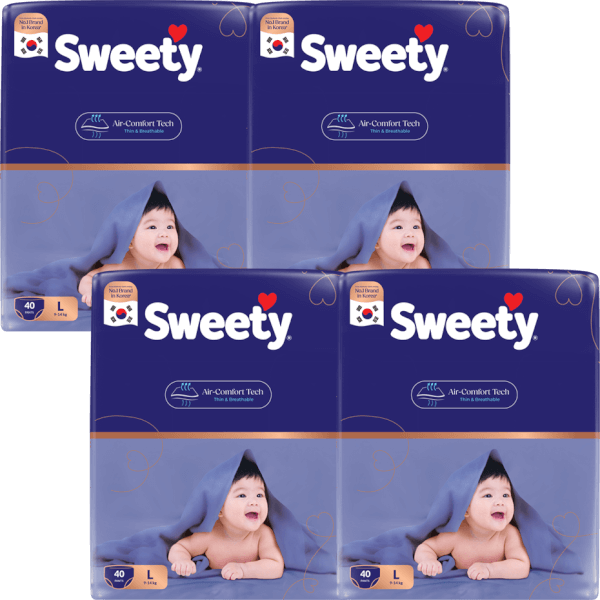 Combo 4 Tã quần Sweety cỡ L 40 miếng