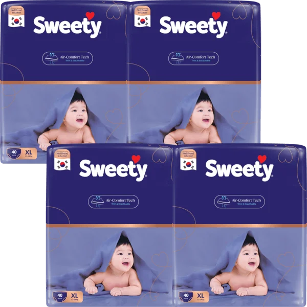 Combo 4 Tã quần Sweety cỡ XL 40 miếng
