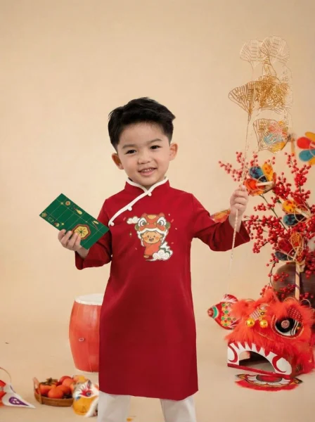 Bộ áo dài Tết bé trai Animo TX0126068 (2-5Y) - Chọn riêng áo/quần