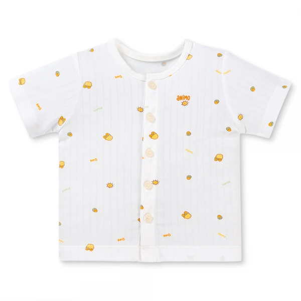 Set 2 bộ kháng khuẩn modal ngắn Animo BMC1125060 (0-24M, Trắng-vàng, TT06)