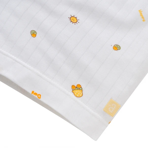 Set 2 bộ kháng khuẩn modal ngắn Animo BMC1125060 (0-24M, Trắng-vàng, TT06)