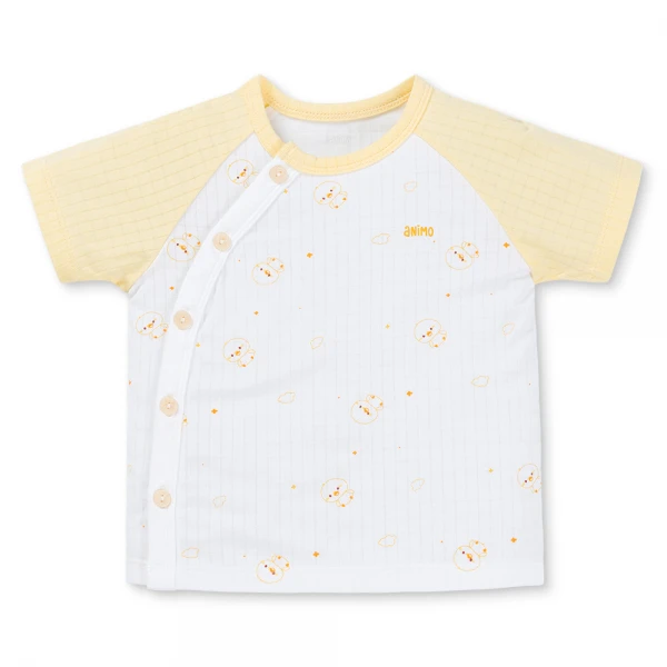 Set 2 bộ rayon chống muỗi ngắn Animo VD1125037 (0-24M, Trắng-vàng nhạt, NN06)