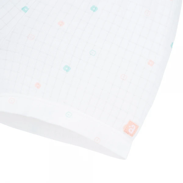 Set 2 bộ rayon chống muỗi ngắn Animo VD1125038 (0-24M, Trắng-hồng cam, NN06)