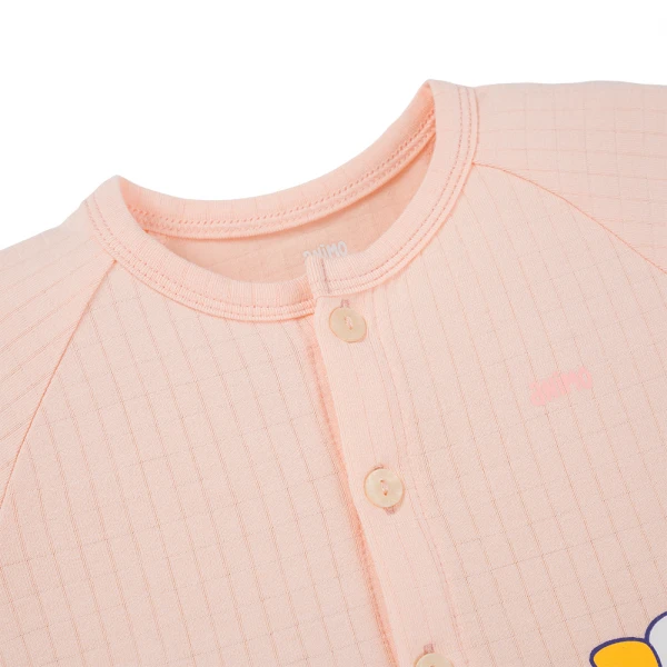 Set 2 bộ rayon chống muỗi ngắn Animo VD1125038 (0-24M, Trắng-hồng cam, NN06)