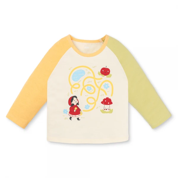 Bộ bé gái dài Animo Easy LU0126053 (1-4Y, Kem-đỏ, TT01)