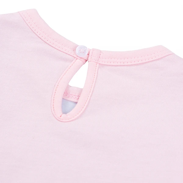 Bodysuit bé gái tam giác Animo VD1125028 (0-9M, Hồng - xanh nhạt, NN01)