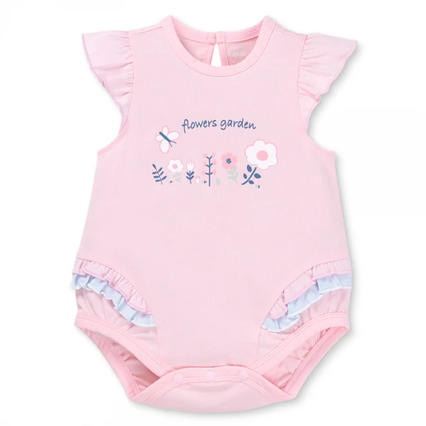 Bodysuit bé gái tam giác Animo VD1125030 (0-9M, Hồng - xanh nhạt, NN01)