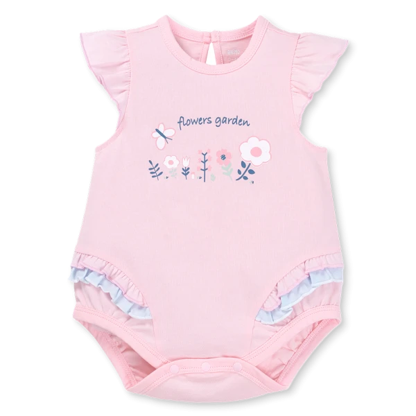 Bodysuit bé gái tam giác Animo VD1125030 (0-9M, Hồng - xanh nhạt, NN01)