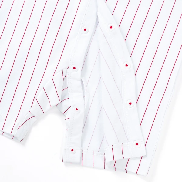 Bodysuit bé trai đùi Animo VD1225010 (0-12M, Trắng - đỏ, TT11)