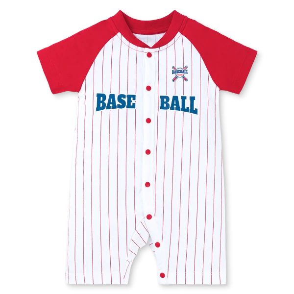 Bodysuit bé trai đùi Animo VD1225010 (0-12M, Trắng - đỏ, TT11)