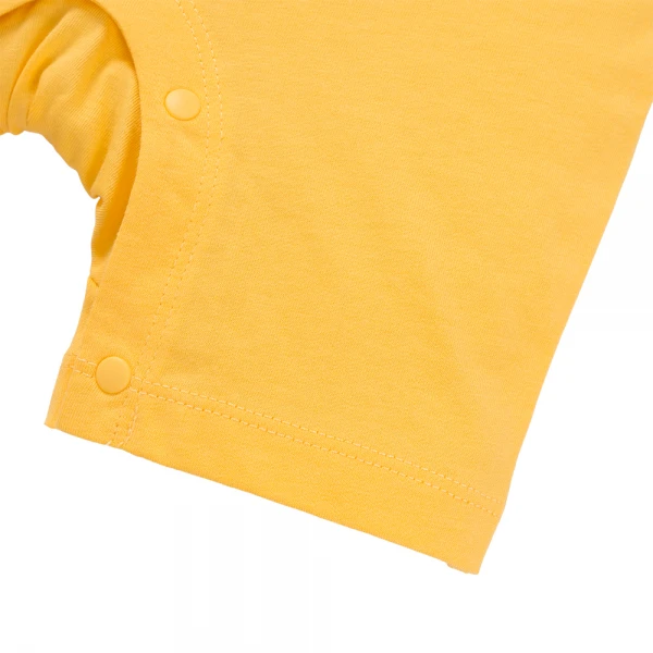 Bodysuit bé trai đùi Animo VD1225015 (0-12M,Trắng - vàng,TT02)