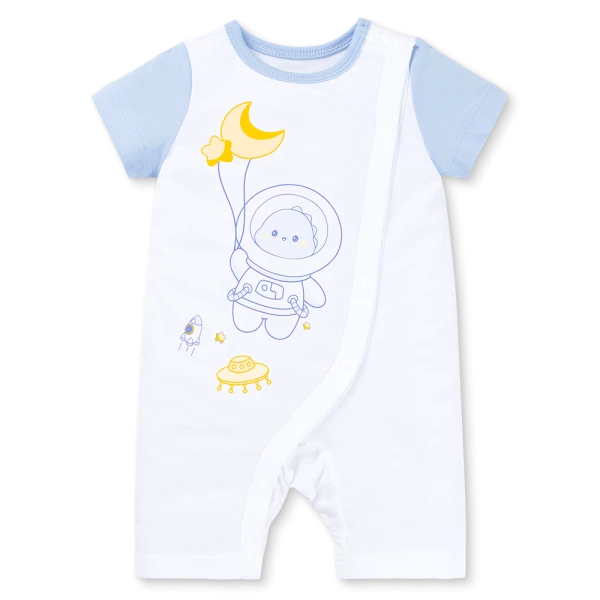 Bodysuit bé trai đùi Animo VD1225017 (0-12M, Trắng ,NN02)