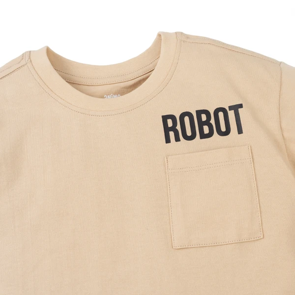 Áo bé trai tay ngắn Animo HN1225027 (1-6Y, Be)