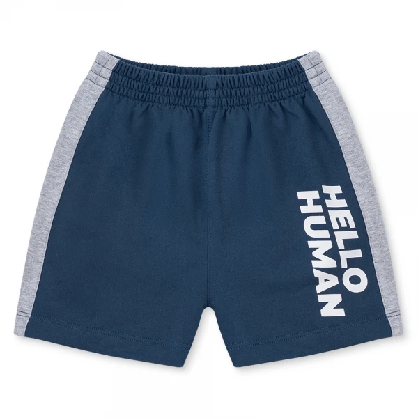 Bộ polo bé trai ngắn Animo HN1225028 (1-6Y, Xám-dương)