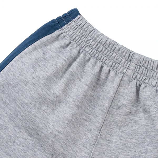 Bộ polo cà vạt bé trai ngắn Animo HN1225029 (1-6Y, Trắng-xám)