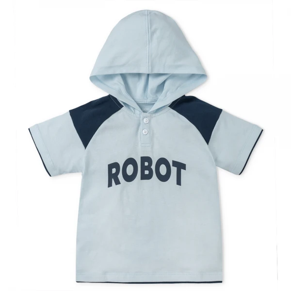 Bộ bé trai ngắn có nón Animo HN1225030 (1-6Y, Biển-dương)