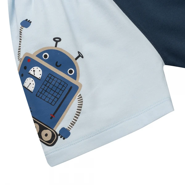 Bộ bé trai ngắn có nón Animo HN1225030 (1-6Y, Biển-dương)