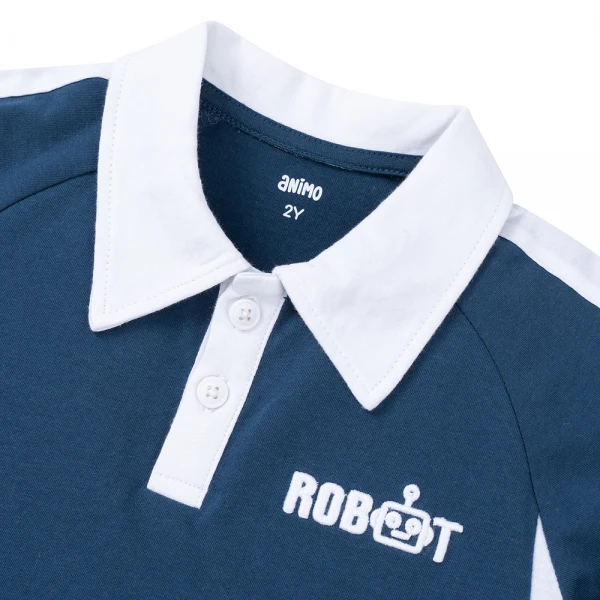 Bộ polo bé trai ngắn Animo HN1225032 (1-6Y, Dương-dương)