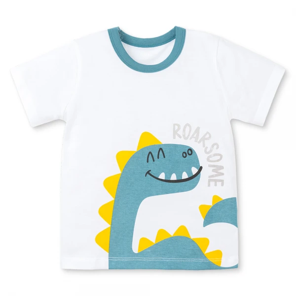 Bộ bé trai ngắn Animo Easy HN0126030 (1-4Y, Trắng-lá)