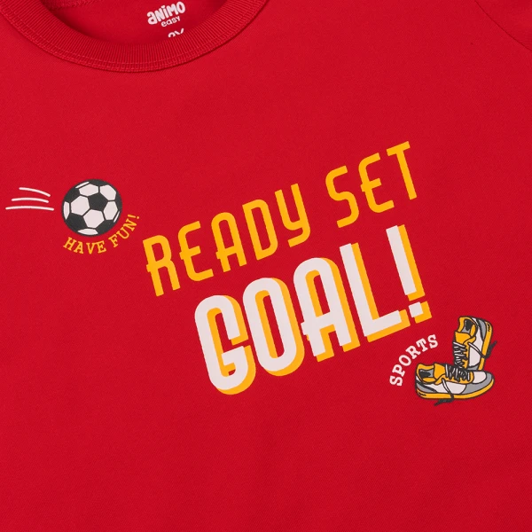 Bộ bé trai ngắn Animo Easy HN0126040 (1-4Y, Đỏ)