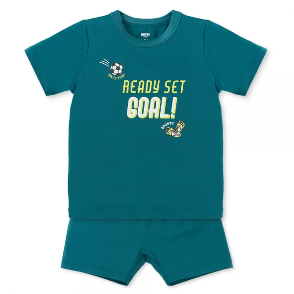 Bộ bé trai ngắn Animo Easy HN0126042 (1-4Y, Lá đậm)