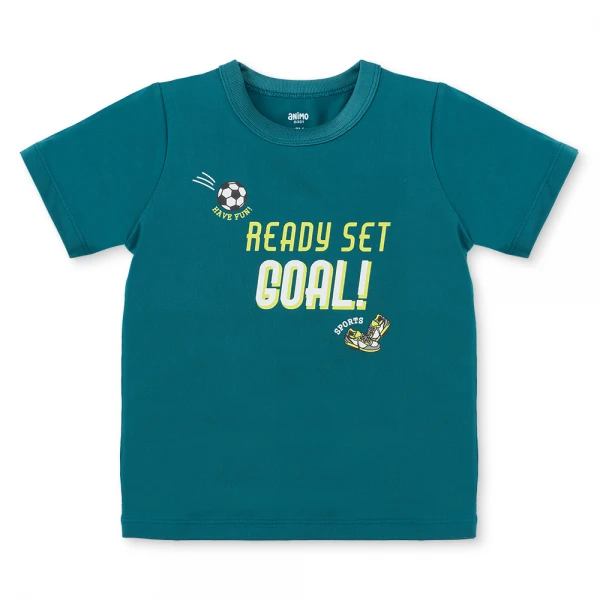 Bộ bé trai ngắn Animo Easy HN0126042 (1-4Y, Lá đậm)