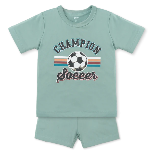 Bộ bé trai ngắn Animo Easy HN0426020 (1-4Y, Xanh)