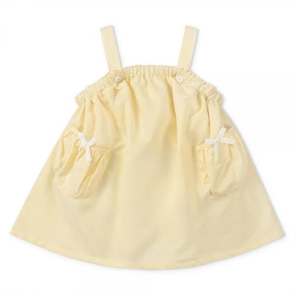 Bộ yếm váy bé gái Animo LU1125045 (1-4Y, Trắng-vàng, TT00)