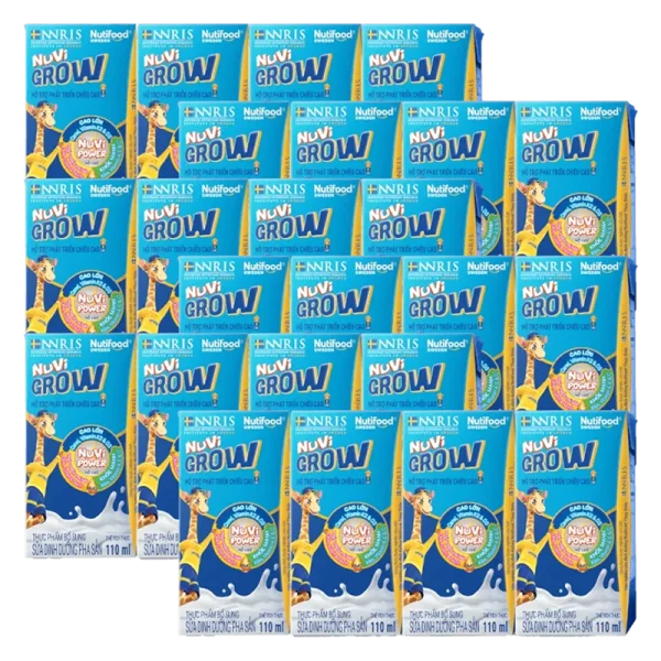 Combo 6 lốc Sữa dinh dưỡng pha sẵn Nuvi Grow 2+ 110ml (Lốc 4 hộp)