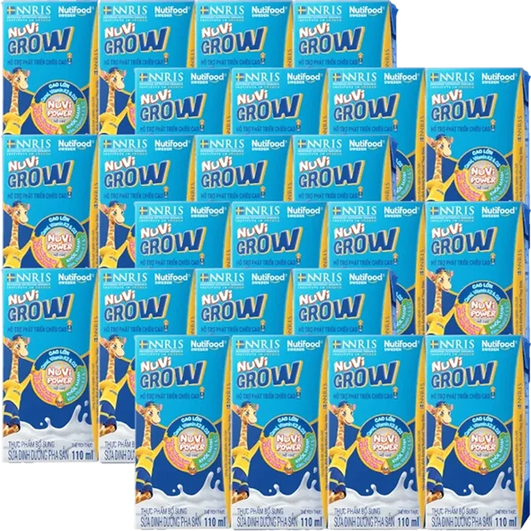 Combo 6 lốc Sữa dinh dưỡng pha sẵn Nuvi Grow 2+ 110ml (Lốc 4 hộp)