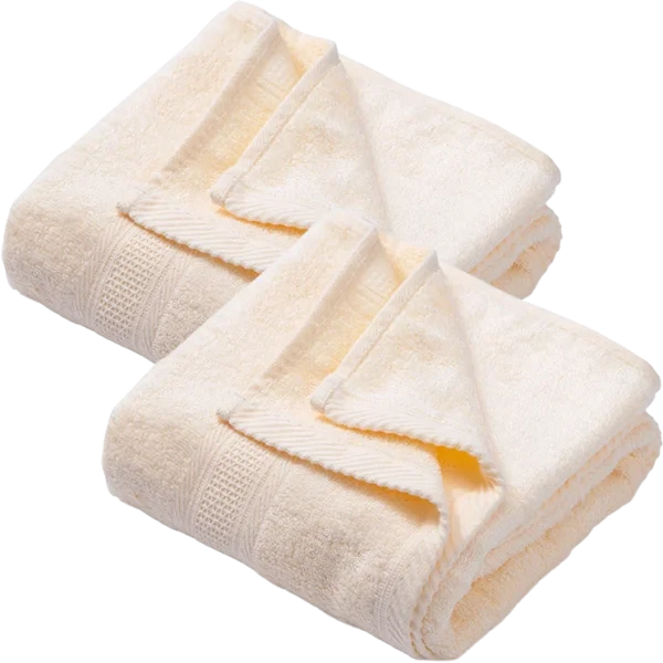 Combo 2 Khăn tắm sợi sồi Modal kháng khuẩn Animo T2304_HV001 (60x120cm,Kem)