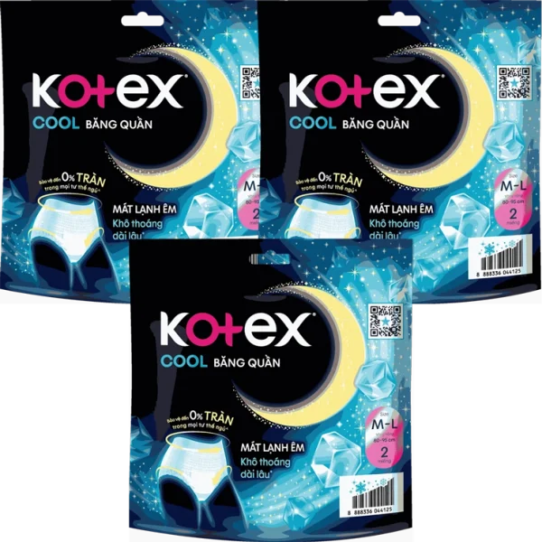 Combo 3 BVS Kotex Băng quần Cool