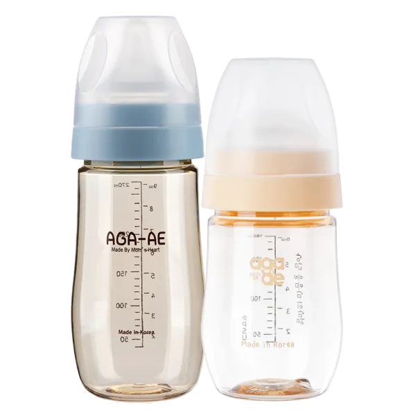Combo 1 B&igrave;nh sữa PPSU Aga-ae 180ml (V&agrave;ng) v&agrave; 1 B&igrave;nh sữa PPSU Aga-ae 270ml (xanh)
