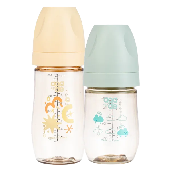 Combo 1 B&igrave;nh sữa PPSU Aga-ae cao cấp 180ml (m&acirc;y xanh) v&agrave; 1 B&igrave;nh sữa PPSU Aga-ae cao cấp 270ml (nắng mai)