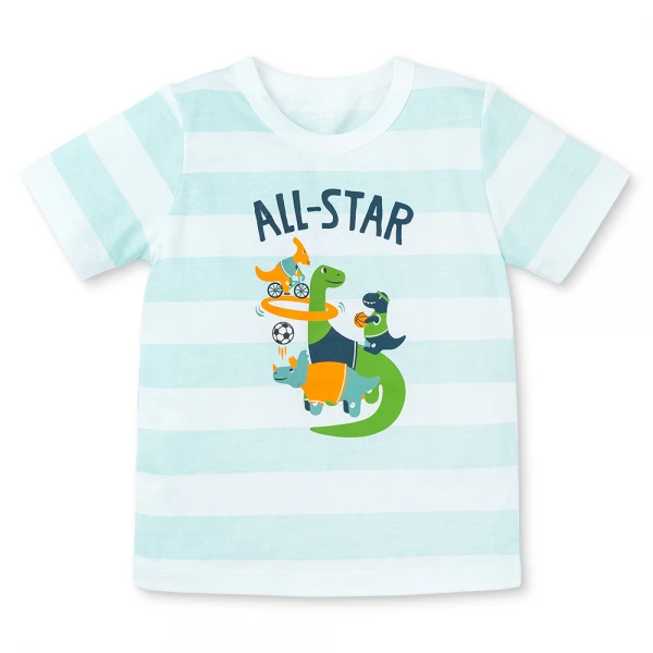 Bộ bé trai ngắn Animo Easy HN0526038 (1-4Y, Trắng-lá, TT10)