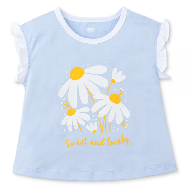 Bộ bé gái ngắn Animo Easy TX0226015 (1-4Y, Dương, TT02)