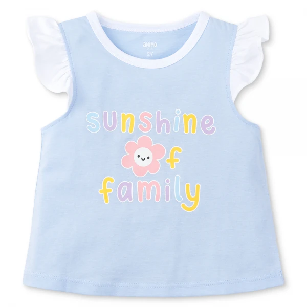 Bộ bé gái ngắn Animo Easy TX0226016 (1-4Y, Dương, TT02)