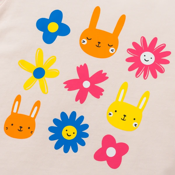 Bộ bé gái dài Animo Easy FG1125072 (1-4Y, Kem-cam)