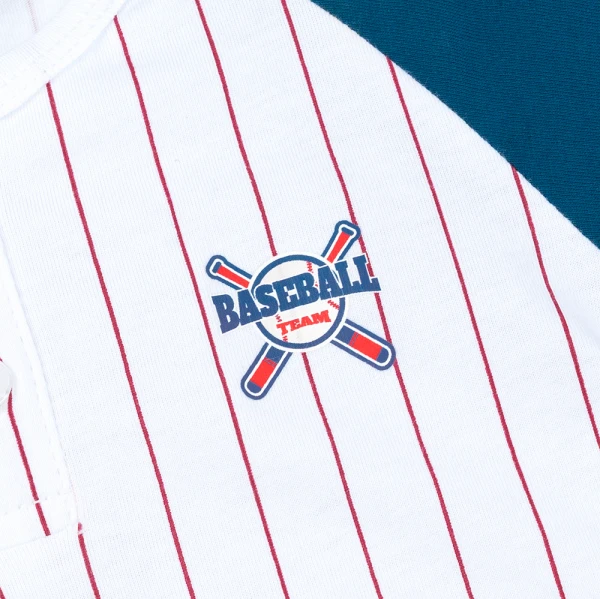 Bodysuit bé trai đùi Animo VD1225011 (0-3M, Trắng - xanh navy, TT12)