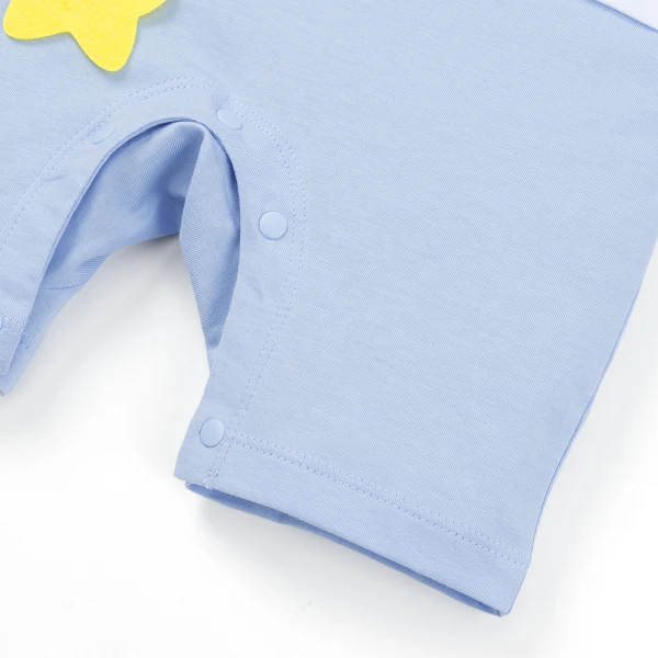 Bodysuit bé trai đùi Animo VD1225014 (0-3M, Trắng - xanh nhạt, NN02)