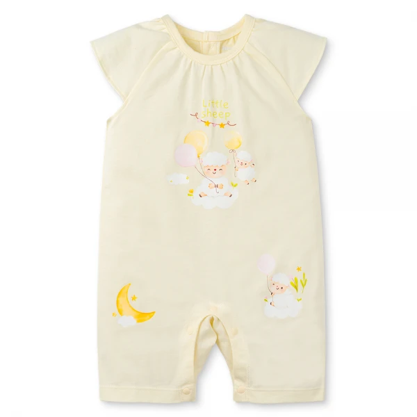 Bodysuit bé gái đùi Animo VD0226009 (0-3M, Kem, NN03)