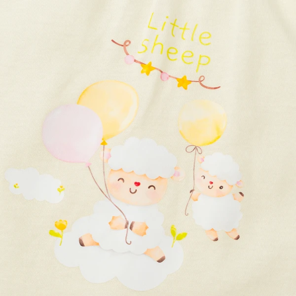 Bodysuit bé gái đùi Animo VD0226009 (0-3M, Kem, NN03)