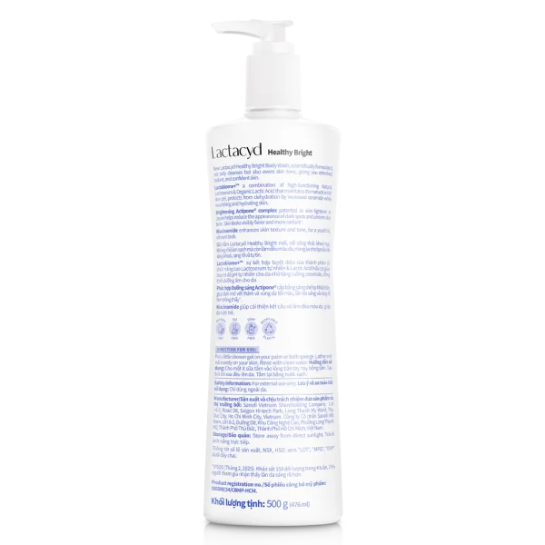 Sữa tắm Lactacyd Healthy Bright 500g