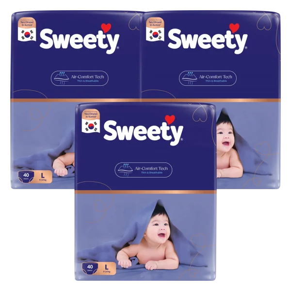 Combo 3 T&atilde; quần Sweety cỡ L 40 miếng